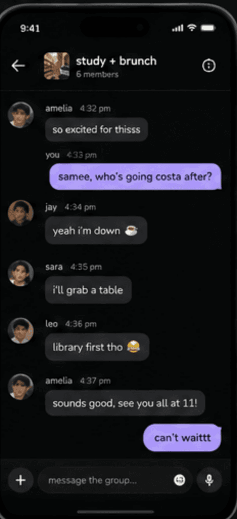 sort the details screen