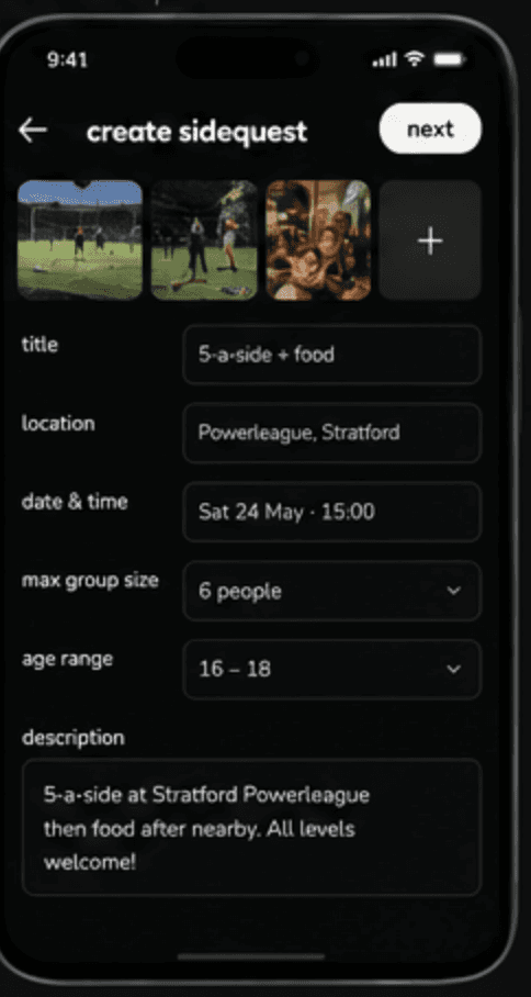 create screen